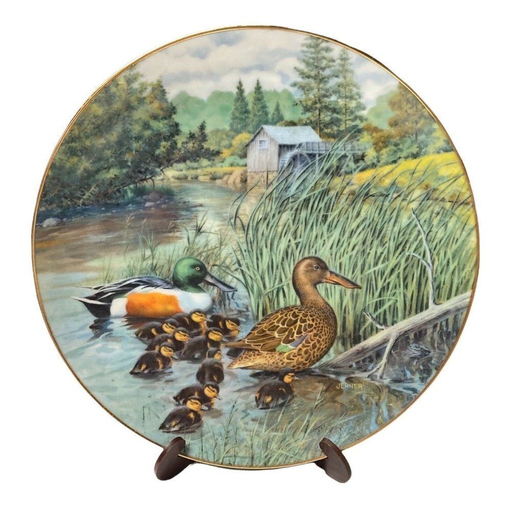 “The Northern Shoveler” Collector Plate in Living With Nature Series 1987 Jerner